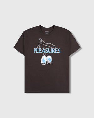 Pleasures Dog Tags T-shirt - Brown