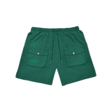 Not Boring Cargo Shorts - Green