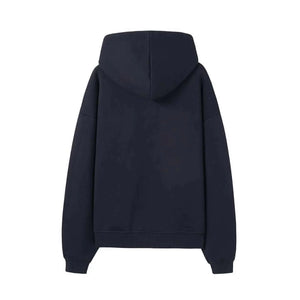 Bucket Box Zipper Hoodie - Navy