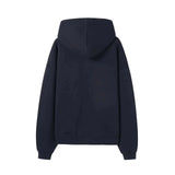 Bucket Box Zipper Hoodie - Navy