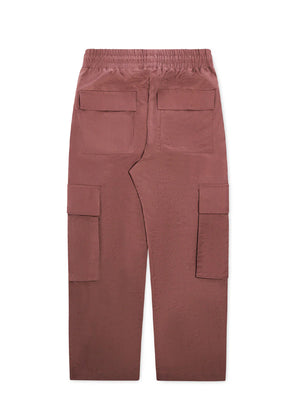 Diet Starts Monday Nylon Cargo Pants - Dusty Rose