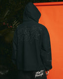 Pleasure x Daft Punk Digital Zip Poncho Hoodie - Black