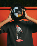 Pleasure X Daft Punk Da Funk T-shirt Faded - Black