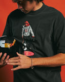 Pleasure X Daft Punk Da Funk T-shirt Faded - Black