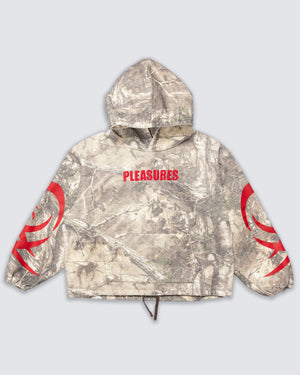 Pleasures Hunt Canvas Poncho Hoodie – Camo