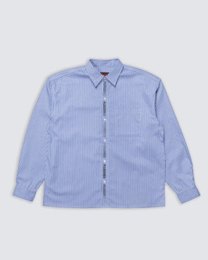 Pleasures Impact Button Up – Blue