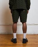 Pleasures Leaf Jacquard Shorts – Dark Olive