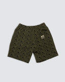 Pleasures Leaf Jacquard Shorts – Dark Olive