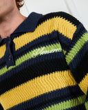 Pleasures Cooper Polo Sweater – Yellow