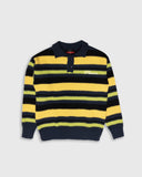 Pleasures Cooper Polo Sweater – Yellow