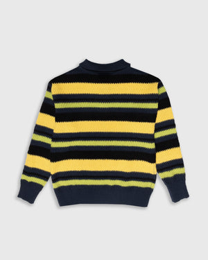 Pleasures Cooper Polo Sweater – Yellow