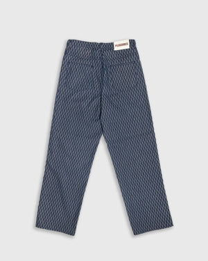 Pleasures Formula Baggy Jeans – Indigo Checker