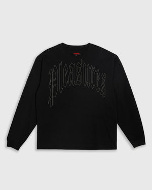 Pleasures Twitch Long Sleeve Shirt – Black