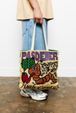 Pas De Mer High Couture Tote Bag - Cream/Green