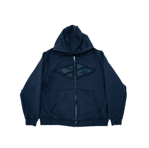 Personal Issues Destroyed ZipUp Hoodie - Navy