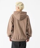 XLarge Pigment Dyed Work Zip Hooded Sweatshirt - Brown
