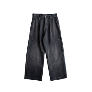 Jungles Jungles Denim Slant Pant – Washed Black