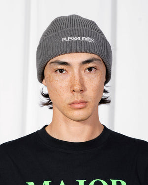 Pleasures Zine Beanie - Charcoal
