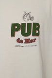 Pas de Mer Pub T-Shirt – Cream