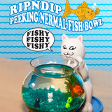 Rip N Dip Peeking Nermal Fish Bowl - White