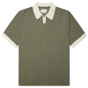 Honor The Gift Pique Colorblock Polo - Sage