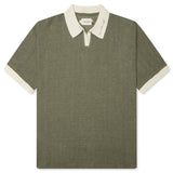 Honor The Gift Pique Colorblock Polo - Sage