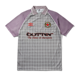 Butter Goods X Umbro Plaid Jersey - Berry Stone