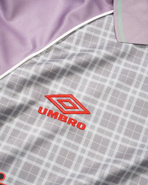 Butter Goods X Umbro Plaid Jersey - Berry Stone