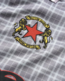 Butter Goods X Umbro Plaid Jersey - Berry Stone