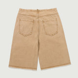 Honor The Gift Raw Edge Baggy Short - Tan