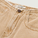 Honor The Gift Raw Edge Baggy Short - Tan