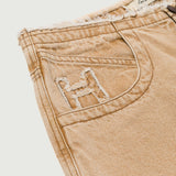 Honor The Gift Raw Edge Baggy Short - Tan