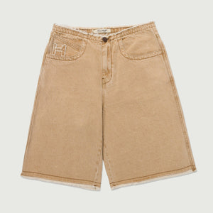 Honor The Gift Raw Edge Baggy Short - Tan
