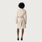 Honor The Gift Raw Edge Baggy Short - Tan