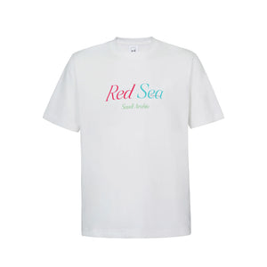 No Bad Vibez Red Sea Tee - White