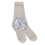 Rip N Dip Lord Nermal Socks - Oatmeal Heather