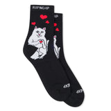 Rip N Dip Nermal Love Mid Socks - Black