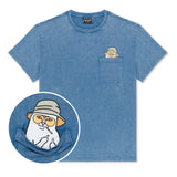 RIP N DIP Nermal S Thompson Pocket Tee - slate mineral wash