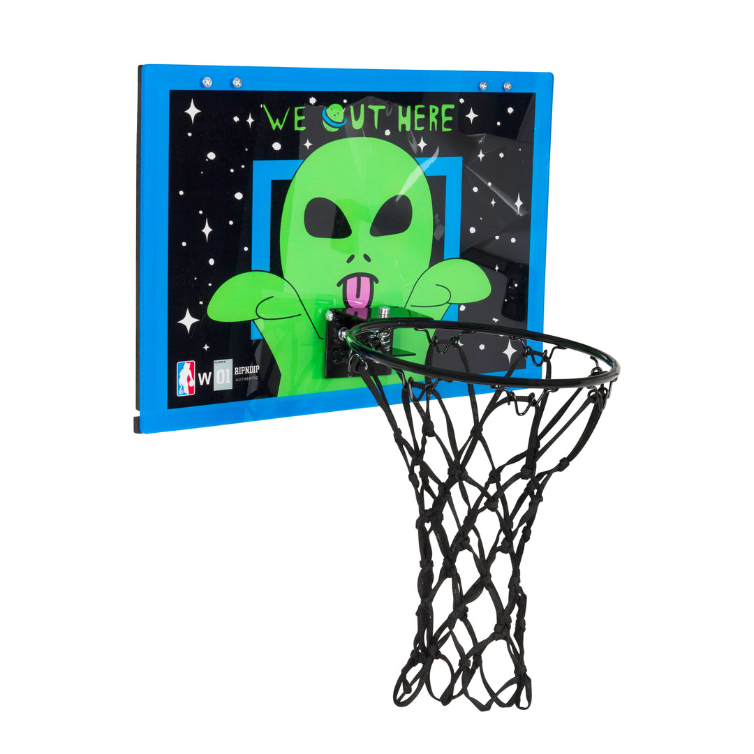 RIP N DIP Peeking Alien Hanging Basketball Set - black/blue