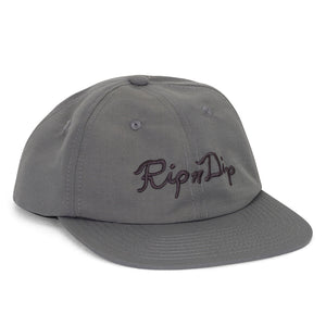 RIP N DIP Script Snapback - Charcoal