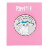 Rip N Dip Shroom Cat Pin - Multi