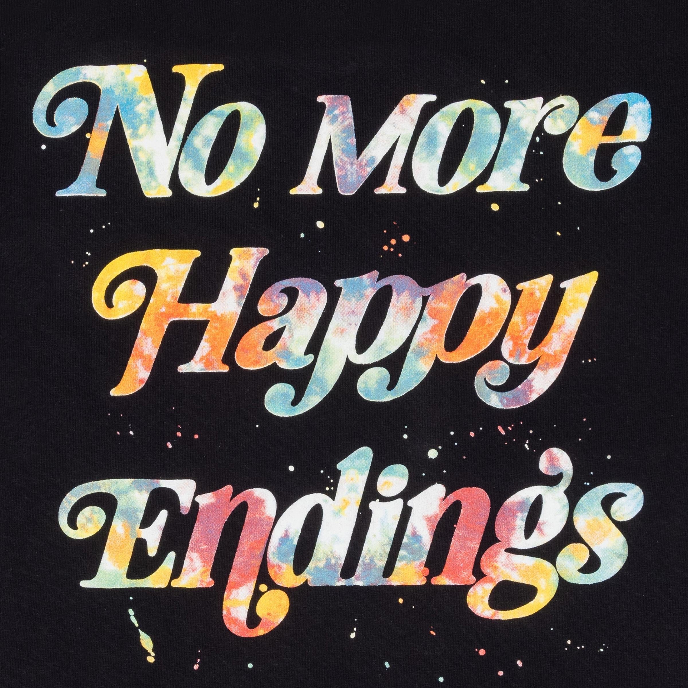 Rip N Repair No More Happy Endings (Puff Print) - Black