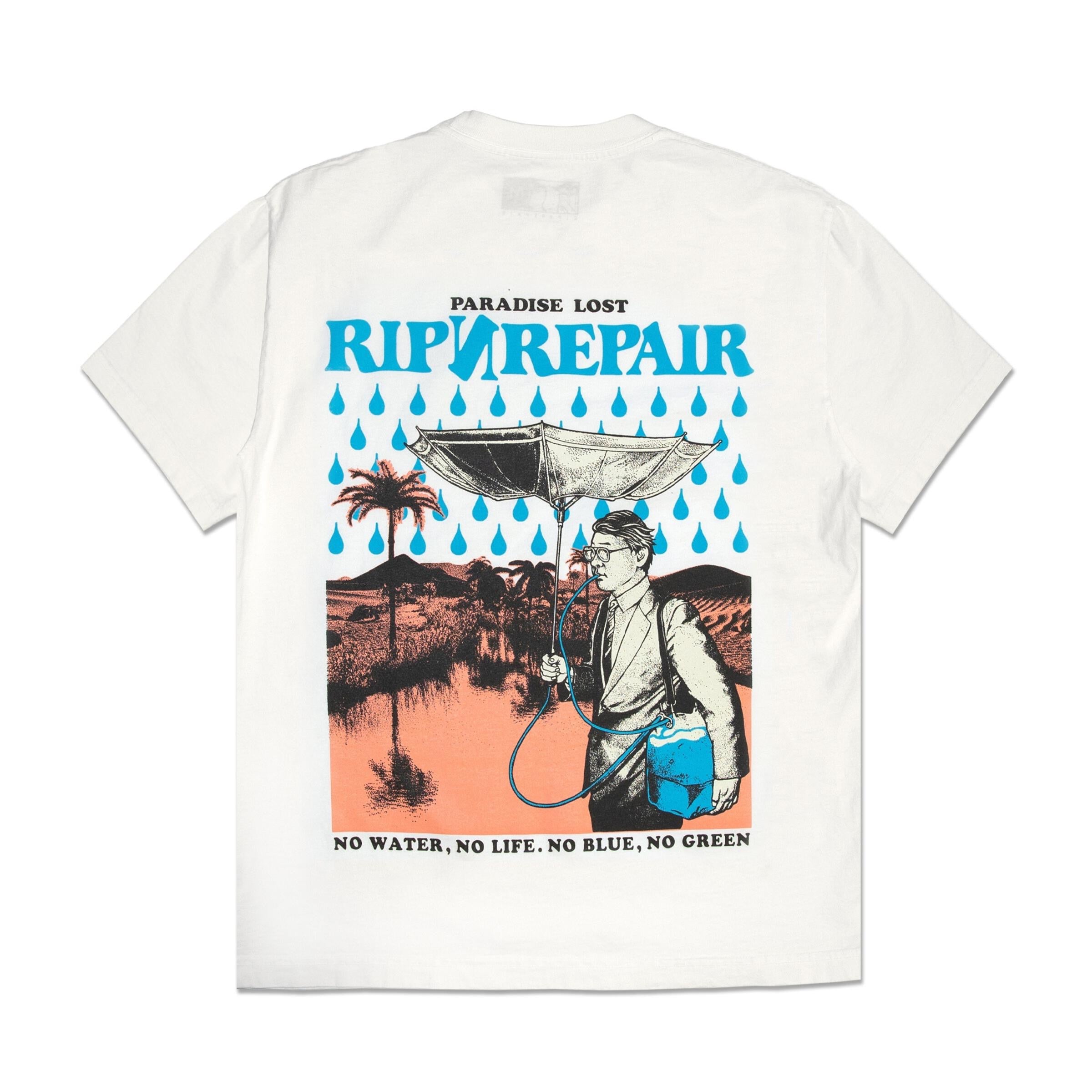 Rip N Repair No Blue, No Green T-shirt - White