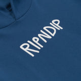 Rip N Dip Rubber Logo Hoodie - Pacific Blue