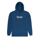 Rip N Dip Rubber Logo Hoodie - Pacific Blue