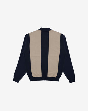 Students Evans Knitted L/S Polo Sweater – Navy