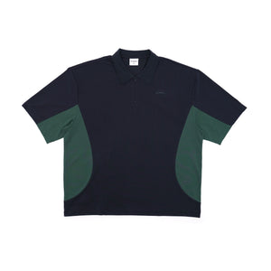 Students Assistant S/S Jersey Zip Polo Shirt – Navy