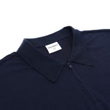 Students Assistant S/S Jersey Zip Polo Shirt – Navy