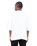 Shakawear Garment Dye Drop Shoulder Tee - White