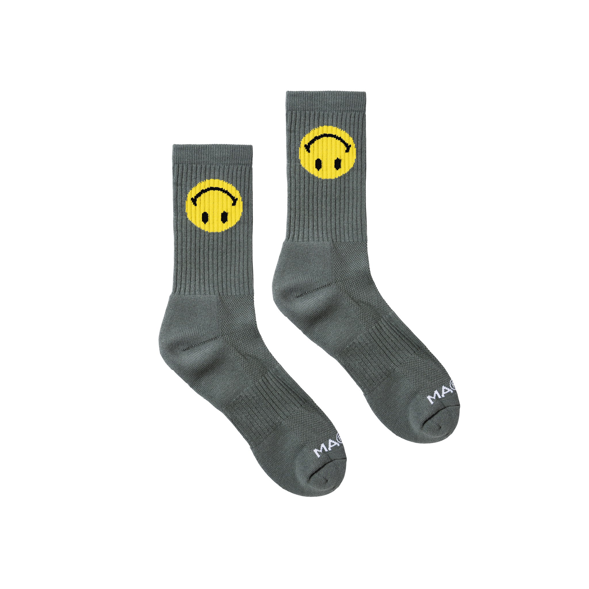 Market Smiley Upside Down Socks - Sage